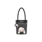 Elegant One Shoulder Bucket Bag with Charm