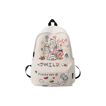 Dusen Kangaroo Nylon Backpack Large Size Unisex Multicolor