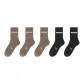 [Thermal Terry Velvet, Heat-Retaining Lock Temperature]Dark Coffee 3 Pack+Black 2 Pack