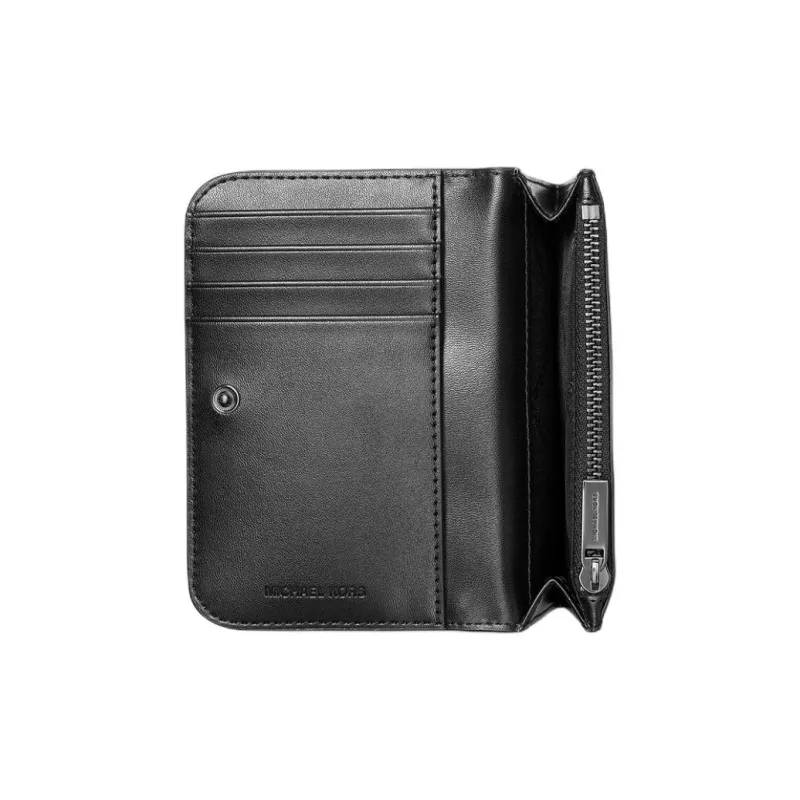 MICHAEL KORS Hudson Pebbled Leather Billfold Wallet-1