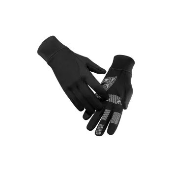 HNJ Cycling Gear Cycling Glove Unisex Polar Fleece Conductive Fabric PVC Dot Glue