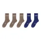 [Thermal Terry, Heat Retention and Temperature Lock]Dark Coffee 3 Pack+Navy Blue 2 Pack