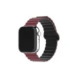 Apple Silicone Magnetic Ring Clasp, Red & Black