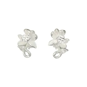 UX S999 Silver Stud Earrings Women's