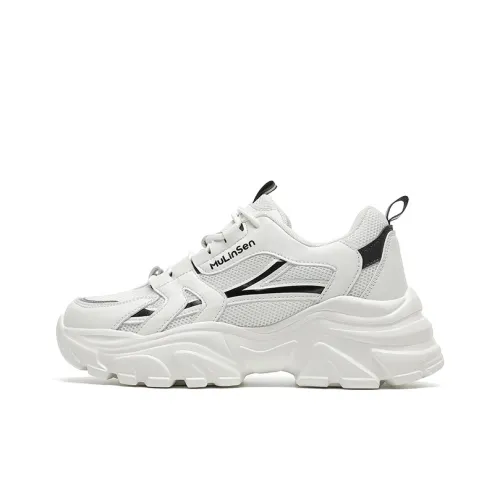 Mulinsen Anti Slip And Wear Resistant Lightweight Low Top Chunky Sneakers Women's