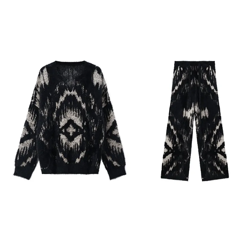 CICADAHOME Border God Pajama Set Men's Black-0