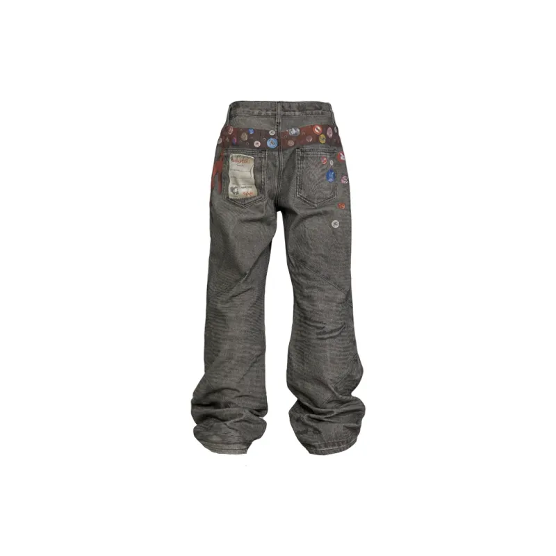 YADcrew Jeans Women's Black-1