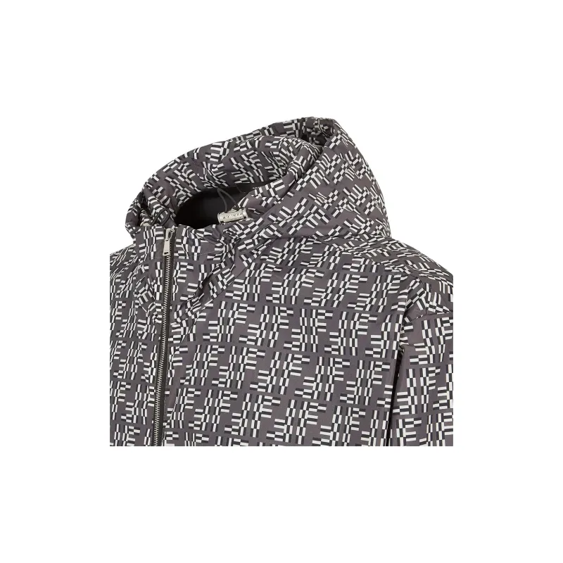 FENDI Ff Jacquard Hooded Tunic Jacket-4