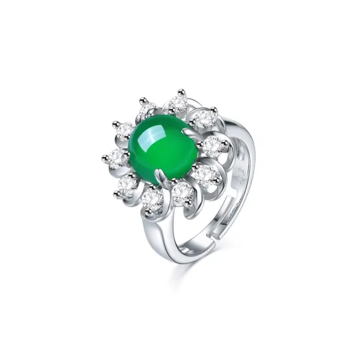 YIBO YB Chalcedony Rings Women's