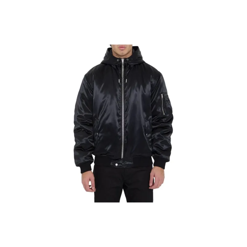 CELINE Bomber Jacket With CELINE Print In Satin Finish Nylon-3
