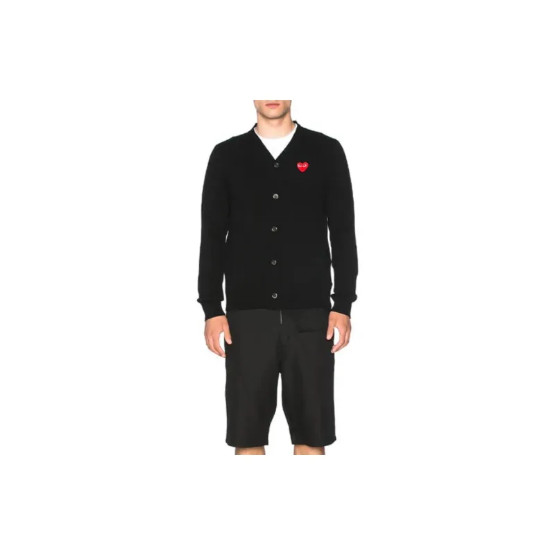 CDG Play SS24 Sweater Unisex Black-2