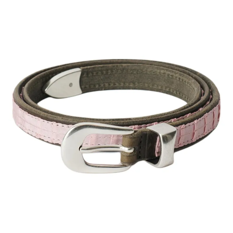 OUR LEGACY Leather Leather Belts Unisex Pink Width  2CM-0
