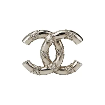 CHANEL Brooches Unisex Silver