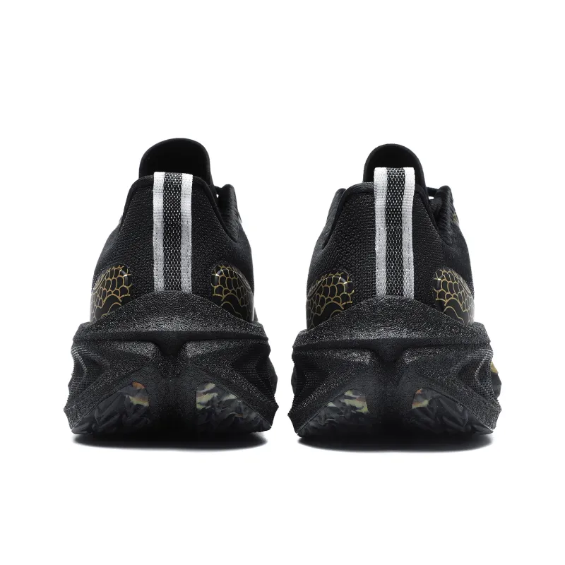TREEPERI Running Shoes Unisex Low Top Black Golden Dragon-4