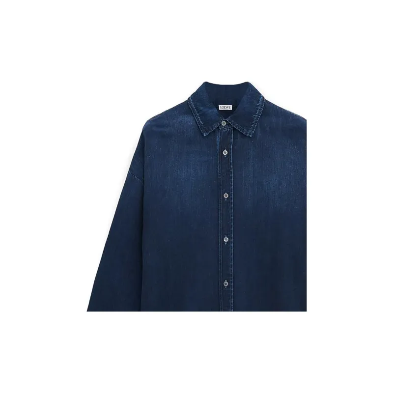 LOEWE Anagram Denim Overshirt-4