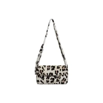 MARNI Lambskin Shoulder Bag, Crossbody Bag Medium Size Women's Black & Silver