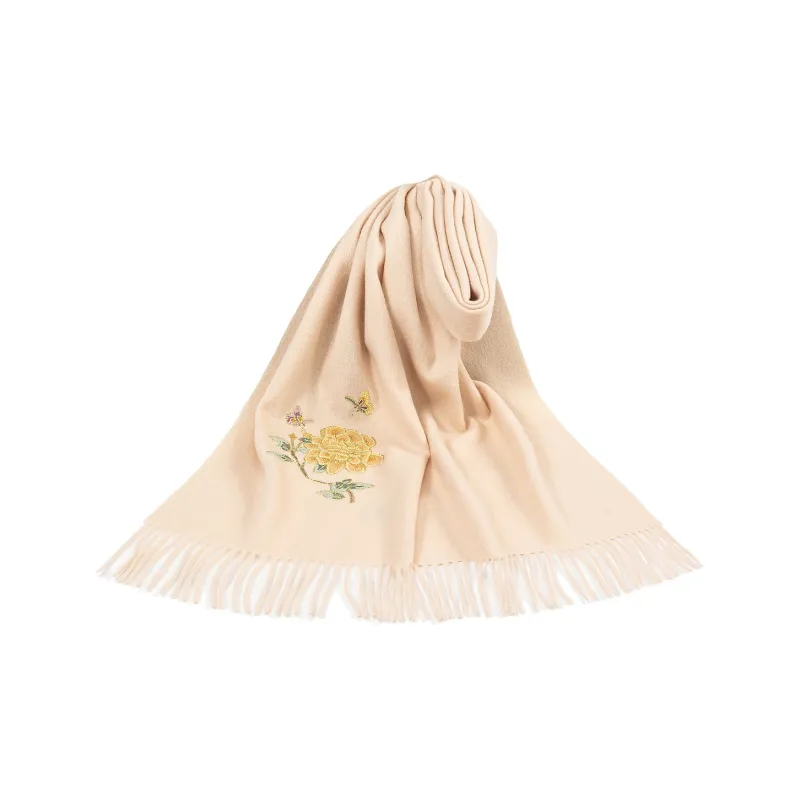 Shanghai Story Sheep Wool Knit Scarves Women's Butterfly Love-6