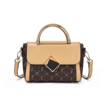 ST&SAT Synthetic Leather Crossbody Bag, Handbag Women's Coffee