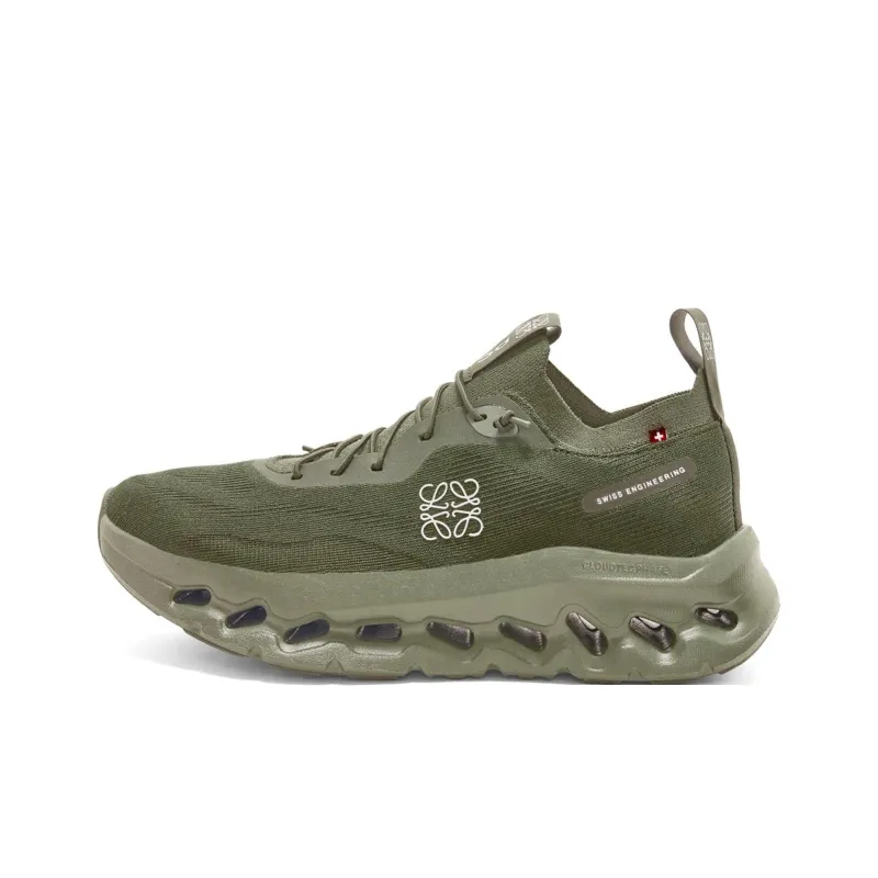 On x LOEWE CLOUDTILT Low Top Casual Shoes Women's Army Green-0