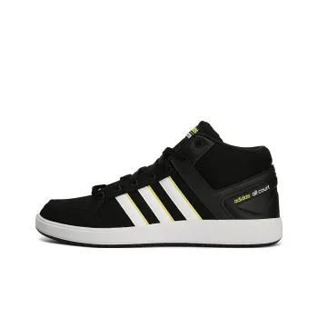 Adidas Cloudfoam All Court Anti Slip Wear Resistant High Top Tennis Shoes Men's Black