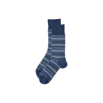 UNIQLO Knee High Socks Men's 1 Pack Navy Blue