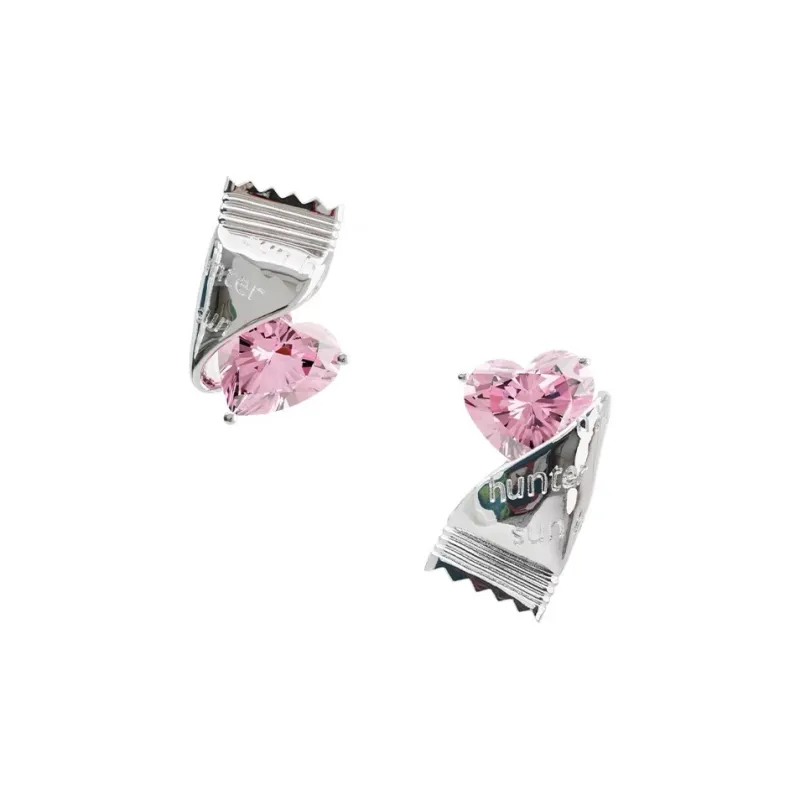 ZWU 925 Sterling Silver Needle Zircon Stud Earrings Women's-4