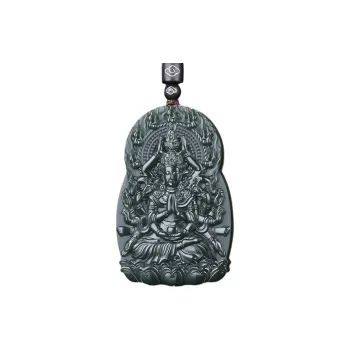 Run Ding Hetian Jade Necklaces Green Jade Men