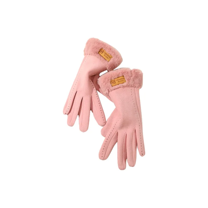 15 MINS 92% Polyester 8% Elastane Knit Gloves Women's-10