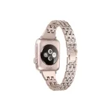 Five-Link Diamond-Inlaid Strap, Sanded Gold