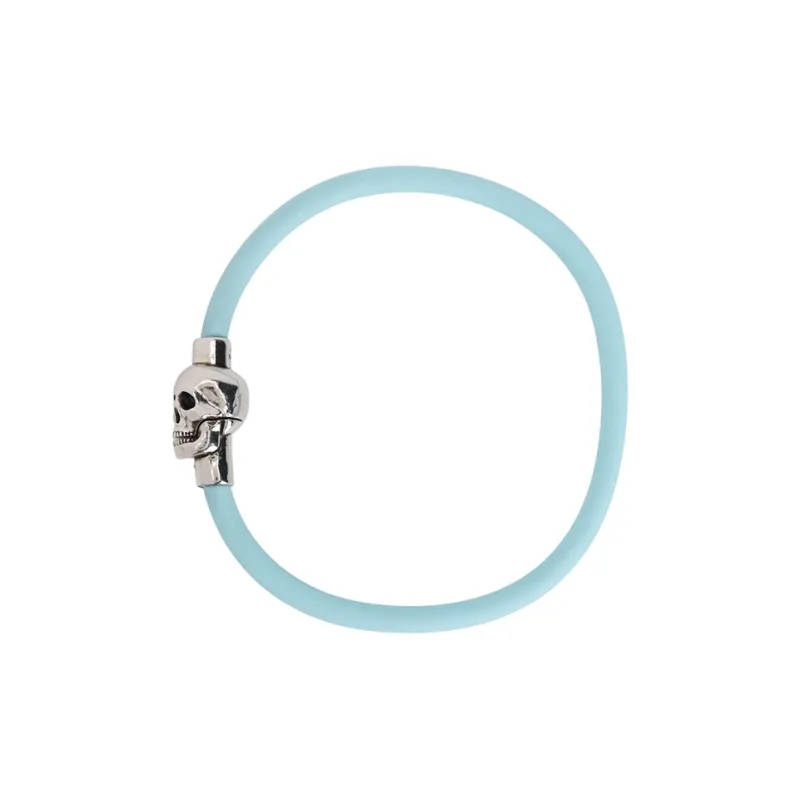 Alexander McQueen Skull Charm Cord Bracelet-0
