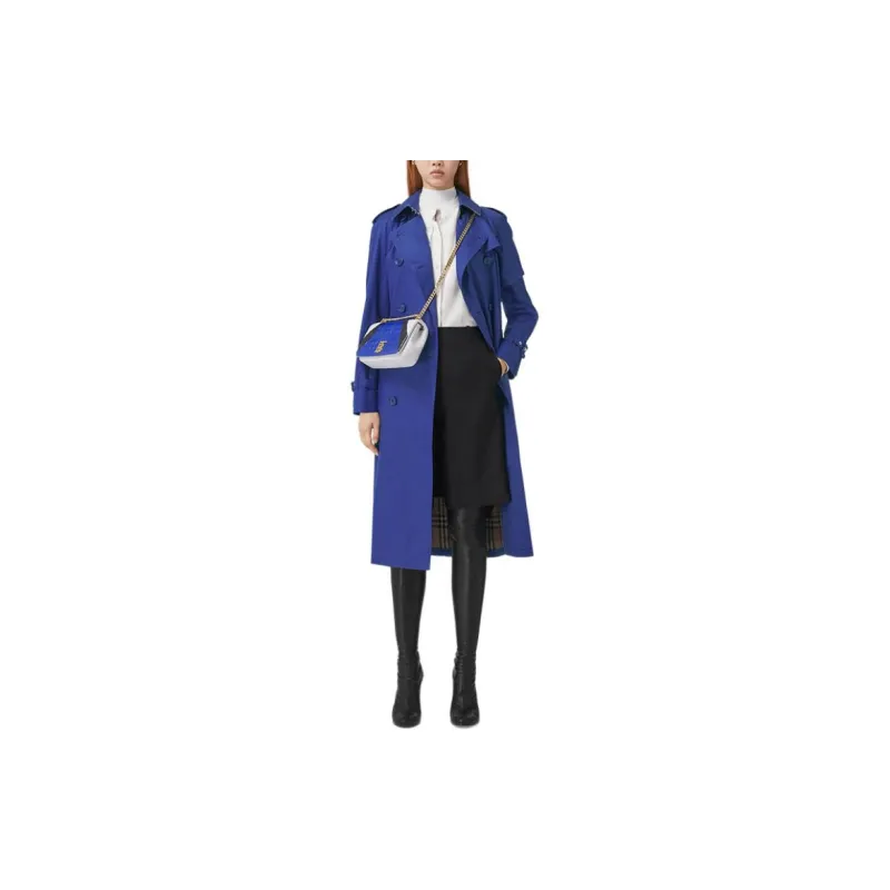 Burberry Trench Coat Women's Blue-1