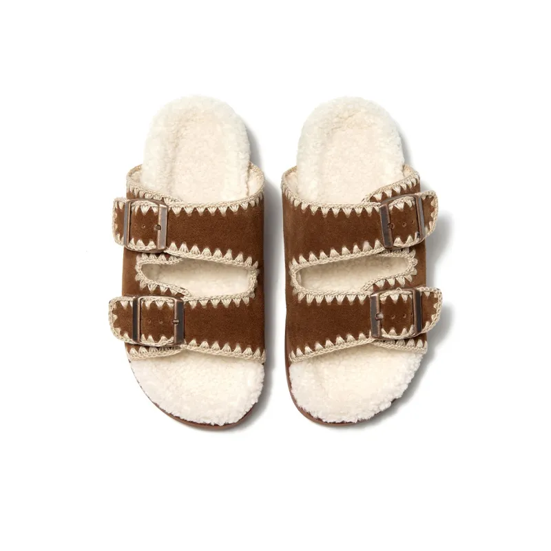 Beau Today Slip Resistant Slide Slippers Women's Brown-3