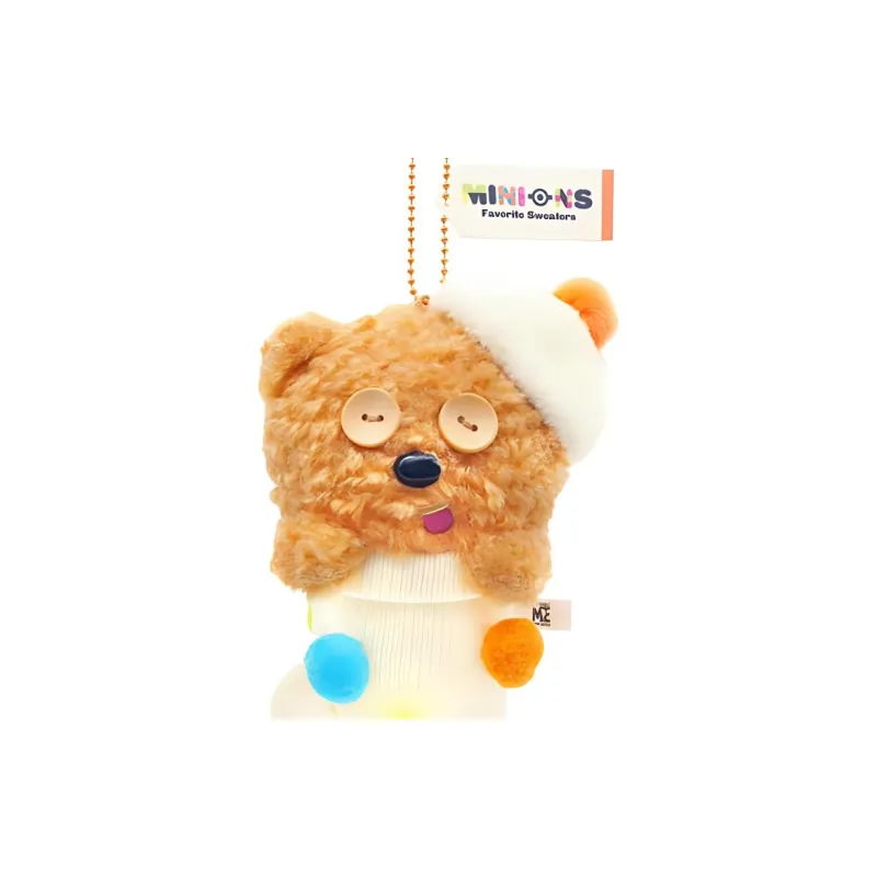 Universal Studios Minions Collection USJ Beanie Tim Bear Keychain Mascot Dolls Plush Pendant 16.4cm Height-1