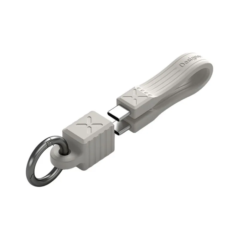 HAIBEISI Portable Cable Type C To Type C Short Strap Storage Buckle-4