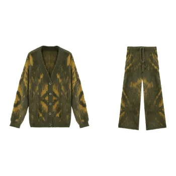 CICADAHOME Border God Pajama Set Men's Moss Green