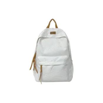 SUN ERATH&U Composite Fabric Backpack Unisex White Light Gray Black Pink
