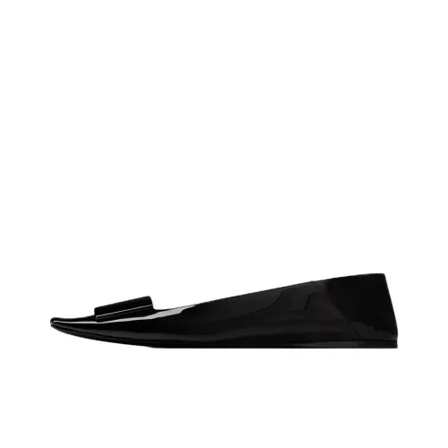 SAINT LAURENT Square Toe Slip-On Ballerinas Women's
