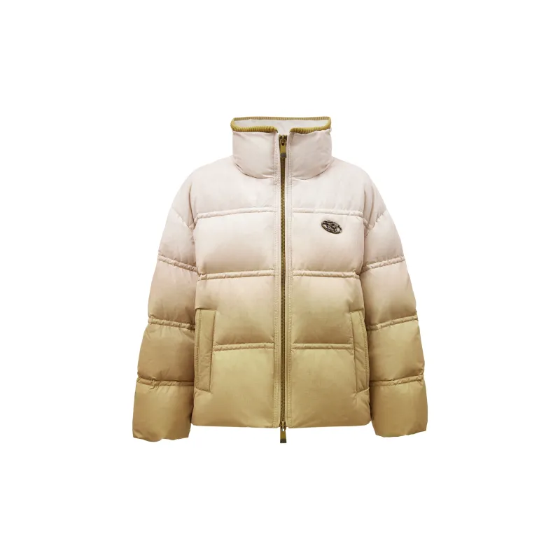 ONLY Down Jackets Women's H9Z Fennel Brown Gradient Print-3