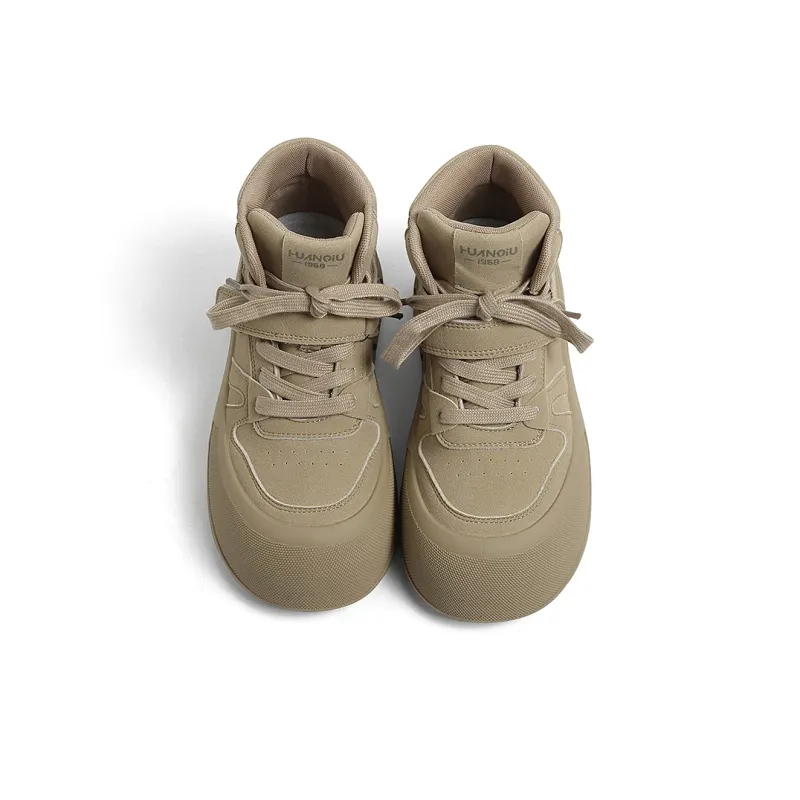 HUANQIU Coverage Anti-Slip And Wear-Resistant High-Top Skateboard Shoes Women's-9