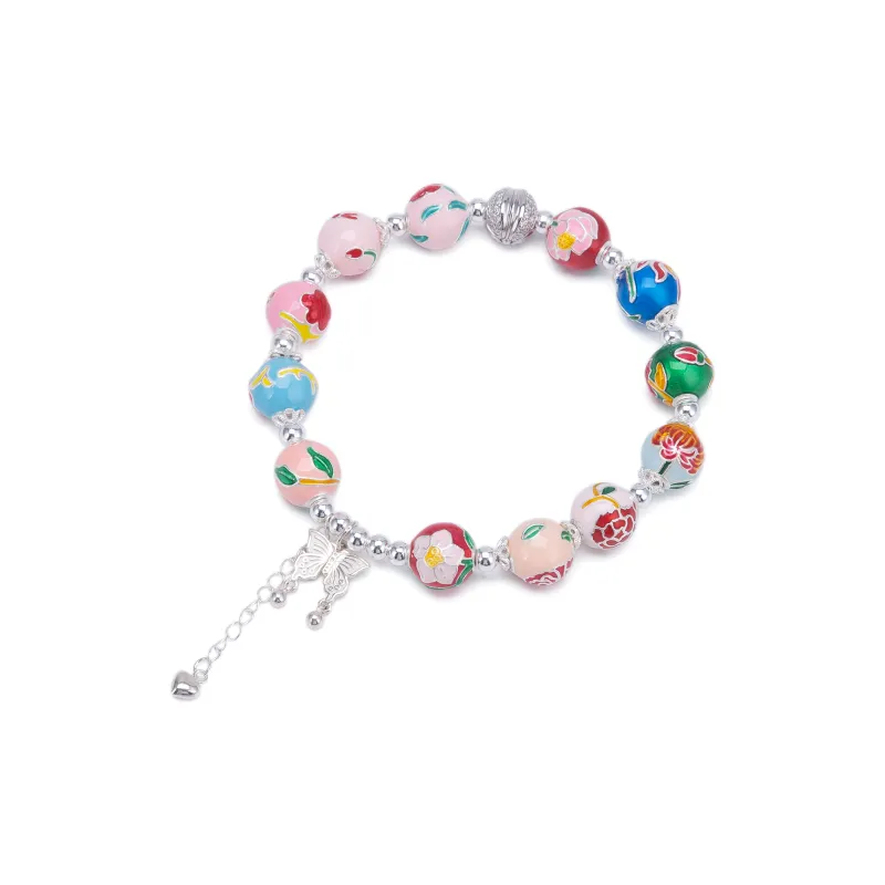 Listen To The Flowers Bloom 999 Fine Silver Bracelets Women's-0