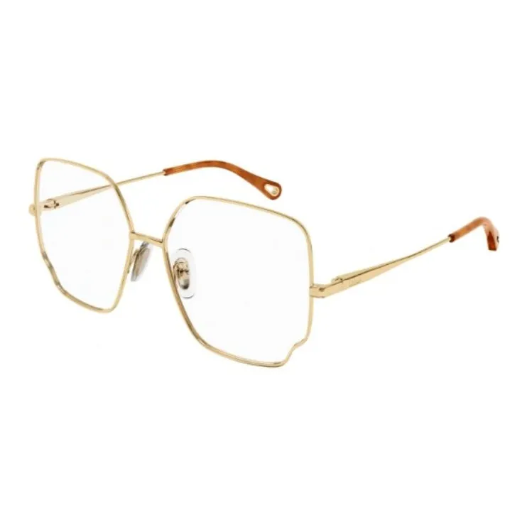 Chloe Butterfly Eyeglass Frames Women's Gold-0