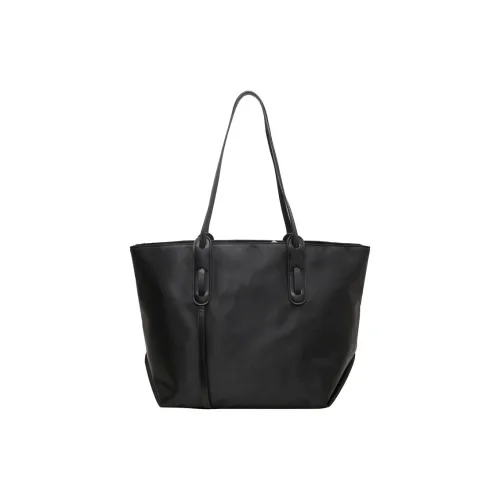 Banyanu Fabric Handbag, Shoulder Bag Women's Black/Khaki