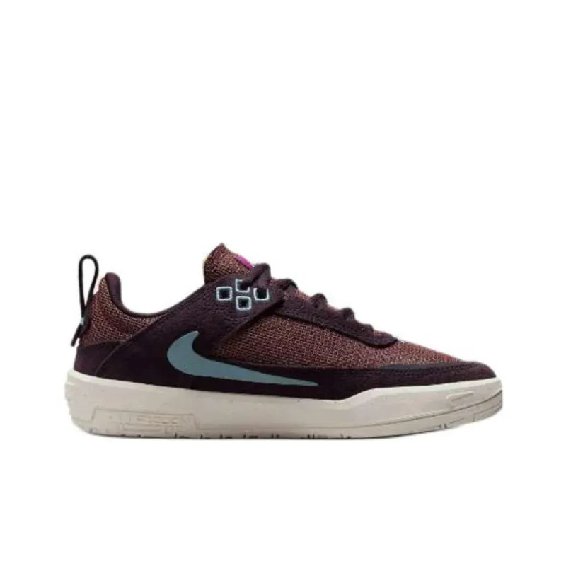 Nike SB DAY ONE Abrasion Resistant Low Top Kids' Skateboarding Shoes Burgundy Unisex-1