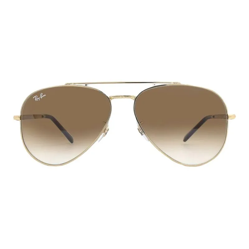 RayBan Metal Aviator Sunglasses Unisex Gold-1