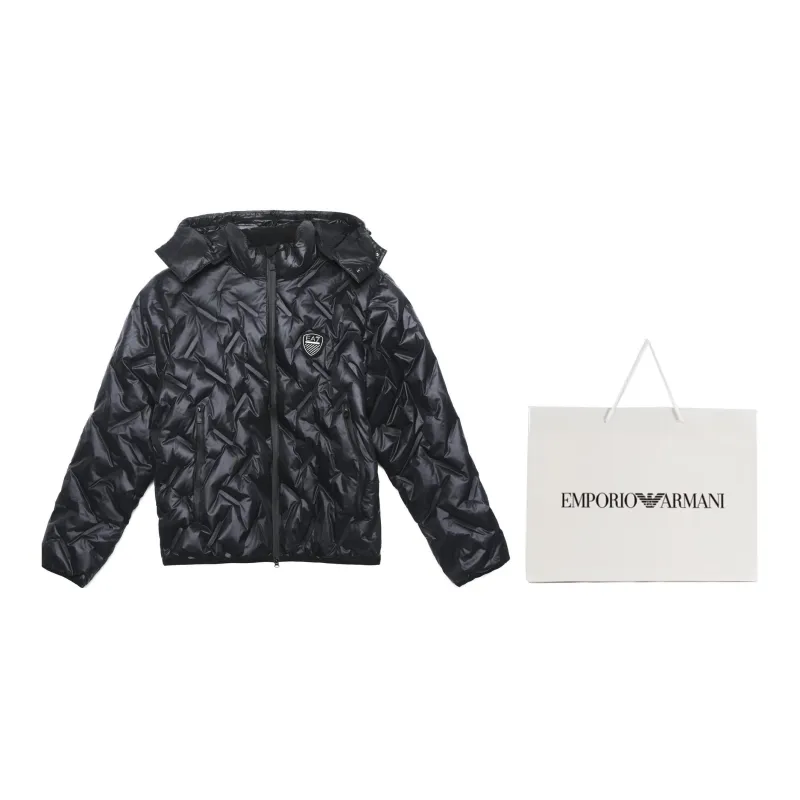 EMPORIO ARMANI Puffer Jackets Men Black-5
