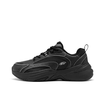 QIAODAN Source born Badminton Shoes Women's Low Top Black Jordan White