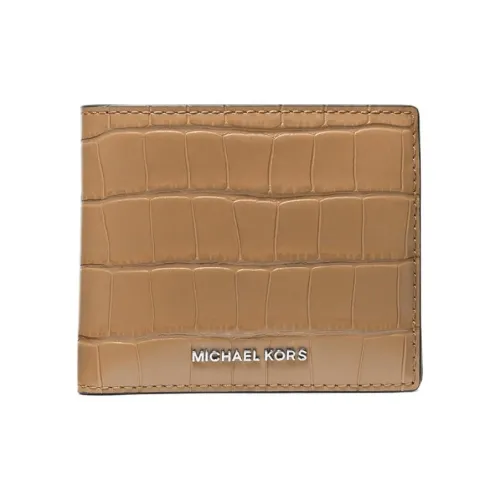 MICHAEL KORS Hudson Crocodile Embossed Leather Billfold Wallet