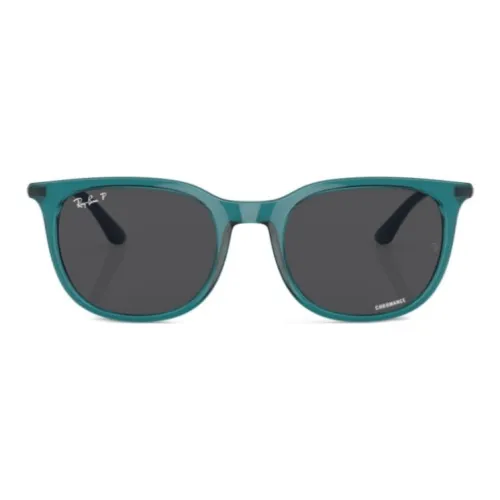 RayBan Acetate Round Sunglasses Men's Turquoise