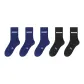[Thermal Fleece-Lined, Heat-Retaining Lock Temperature]Navy Blue 3 Pack+Black 2 Pack
