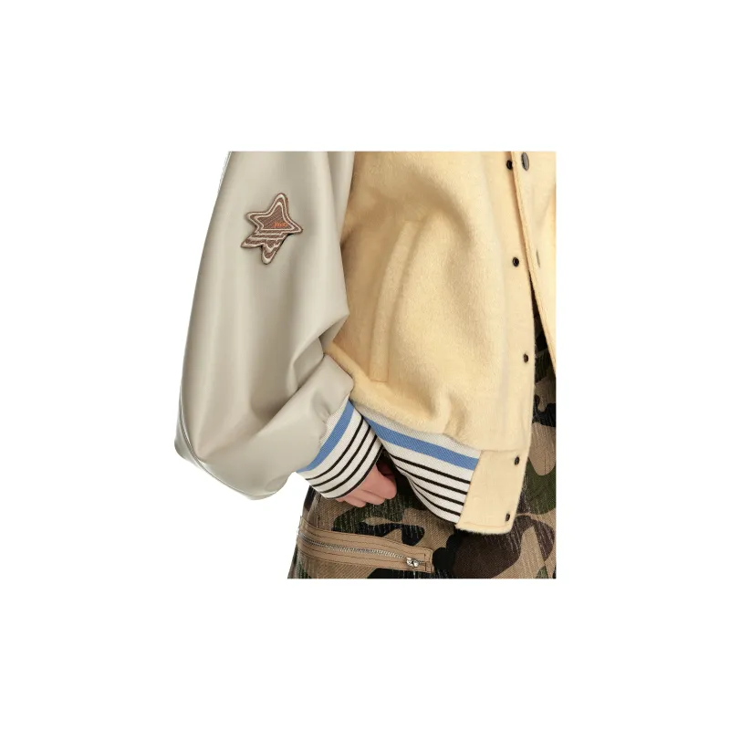 JIKOO Baseball Jacket Women's Yellow-2